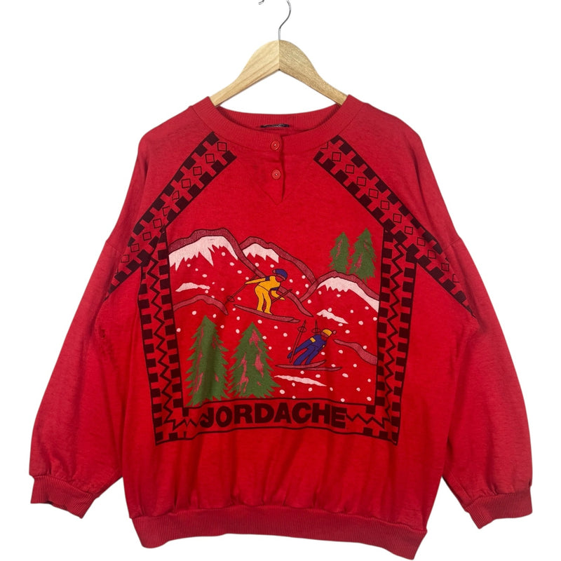 Vintage Jordache Skiing Holiday Crewneck