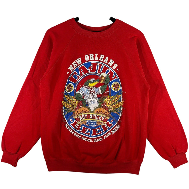 Vintage New Orleans Cajun Beer Logo Crewneck