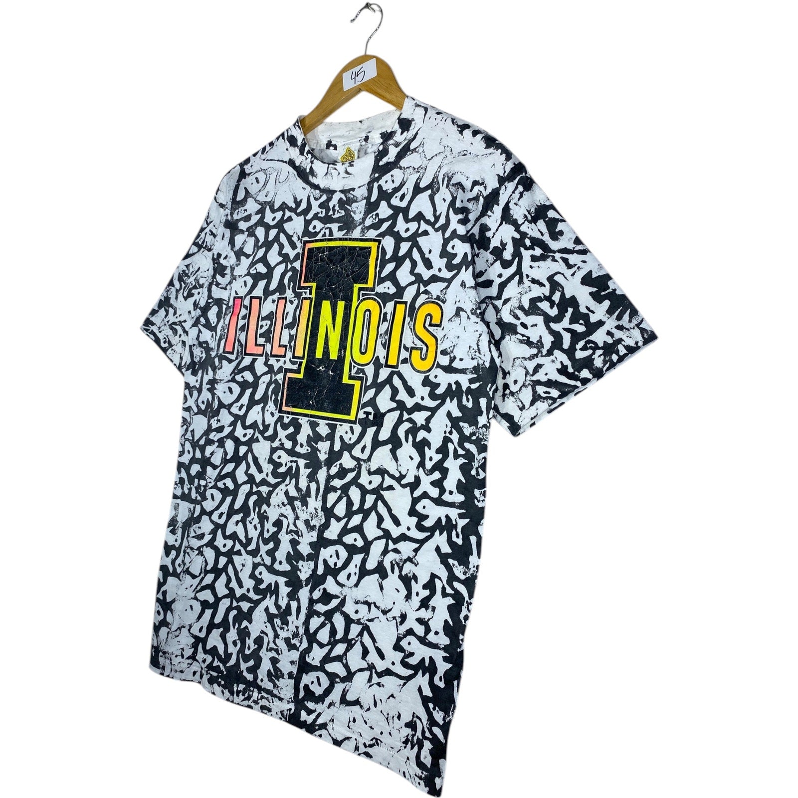 Vintage Illinois Allover Print T-Shirt