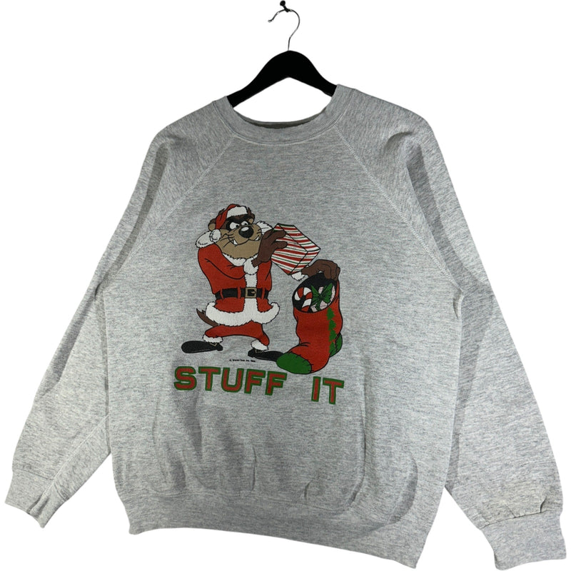 Vintage "Stuff It" Tasmanian Devil Christmas Crewneck