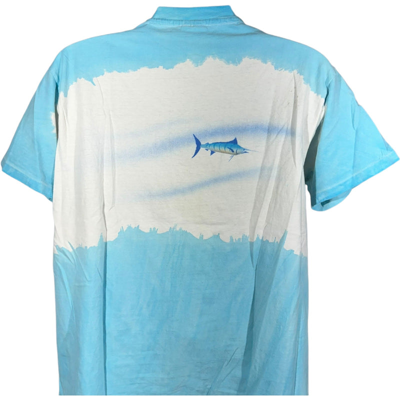 Vintage Swordfish Fishing Wrap Around Pocket Tee