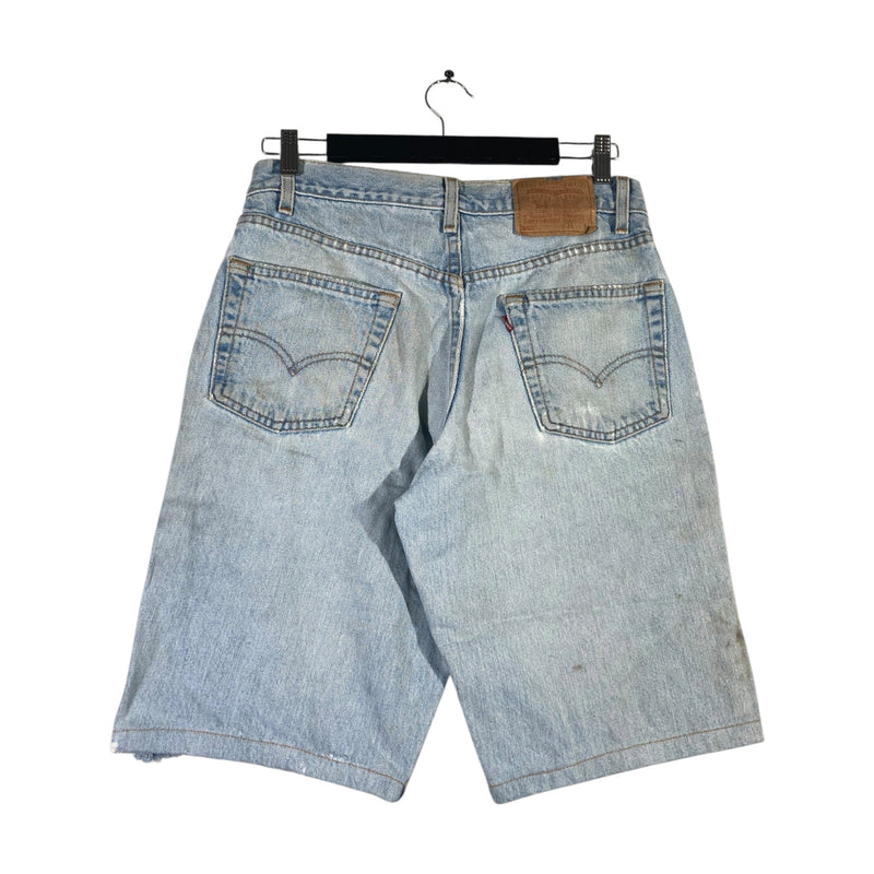 Vintage Levi's 550 Relaxed Fit Distressed Denim Shorts 31