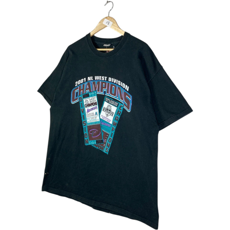 Vintage Arizona NL West Division Champions T-Shirt 2001