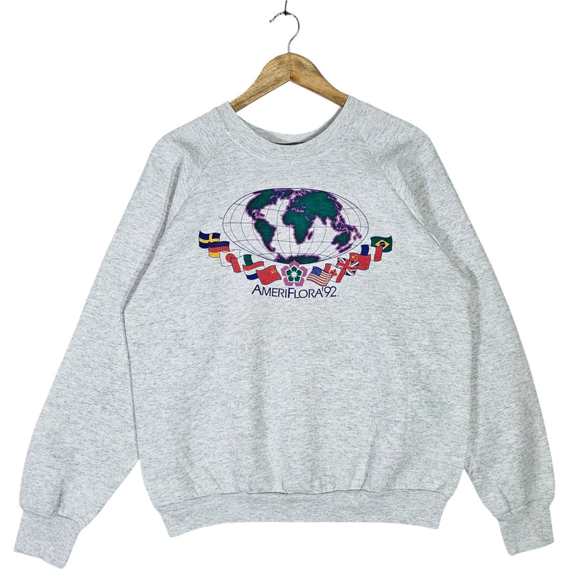 Vintage AmeriFlora '92 Global Flags Crewneck