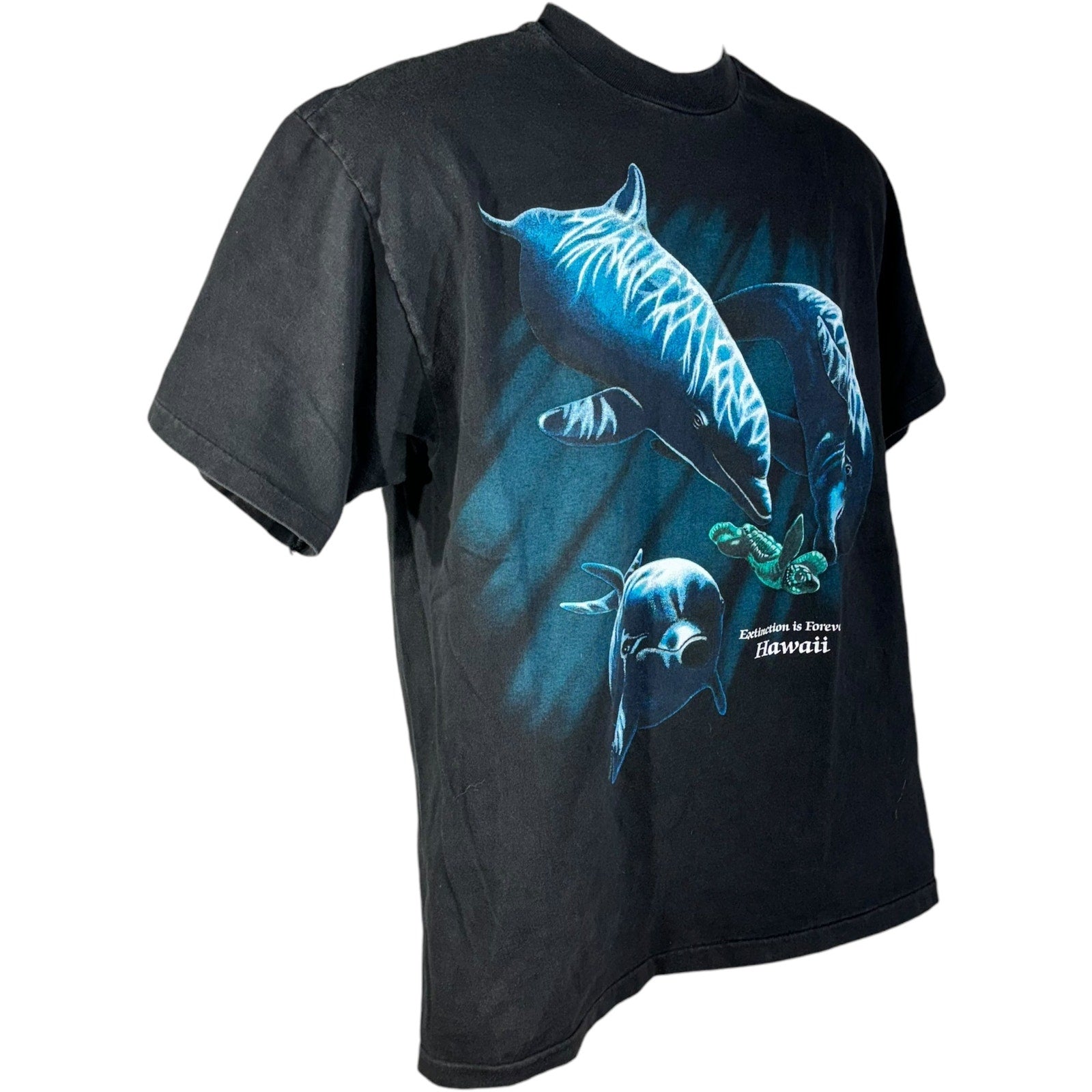 Vintage "Extinction Is Forever" Hawaii Dolphins Tee 90s