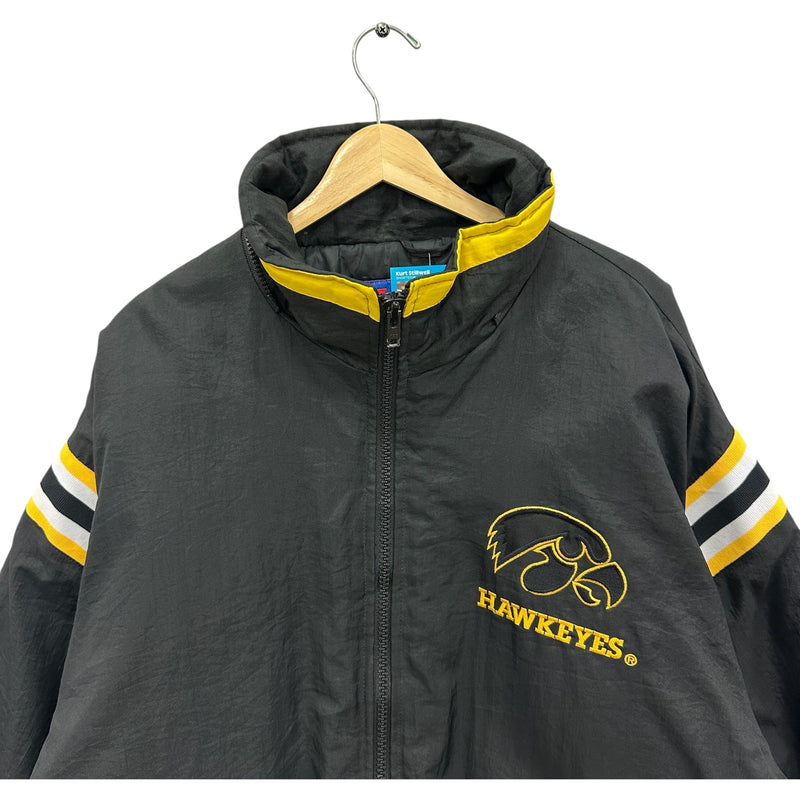 Vintage Iowa Hawkeyes Embroidered Puffer Jacket