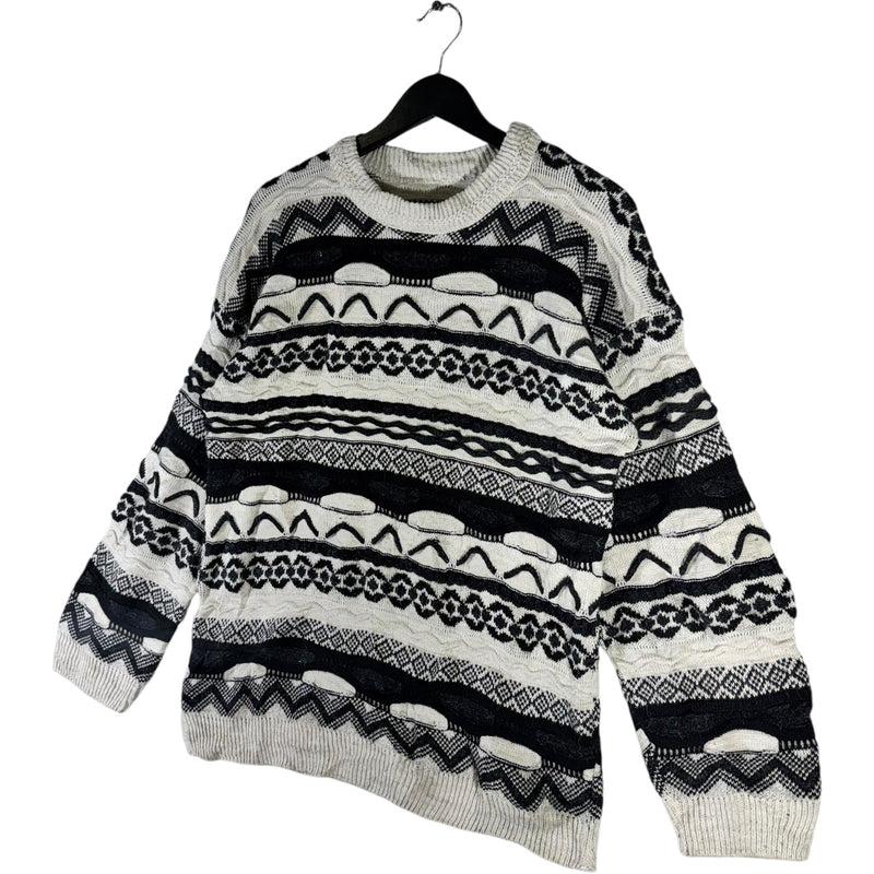 Vintage 3D Knit Sweater