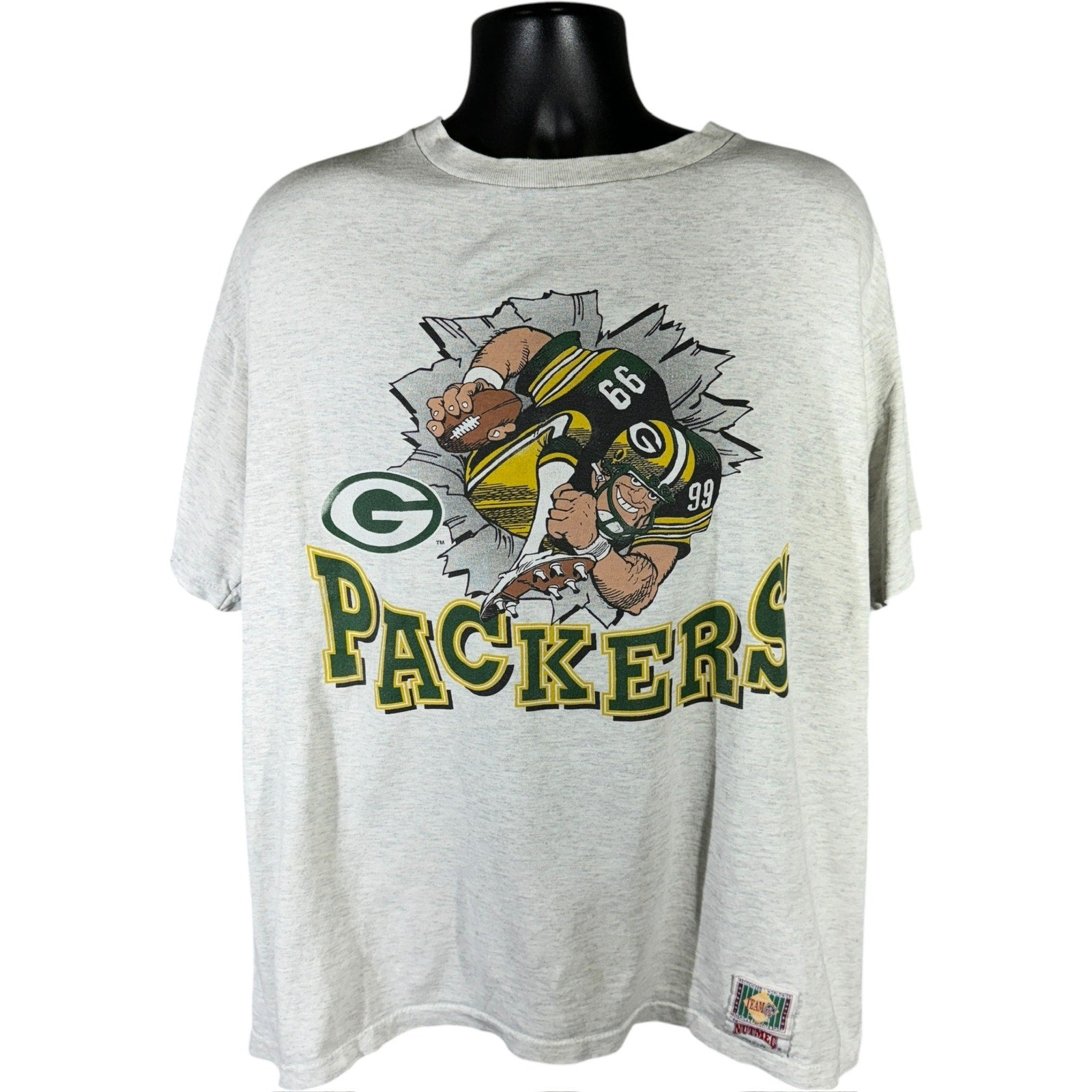 Vintage Nutmeg Green Bay Packers Player Breakthrough NFL Tee