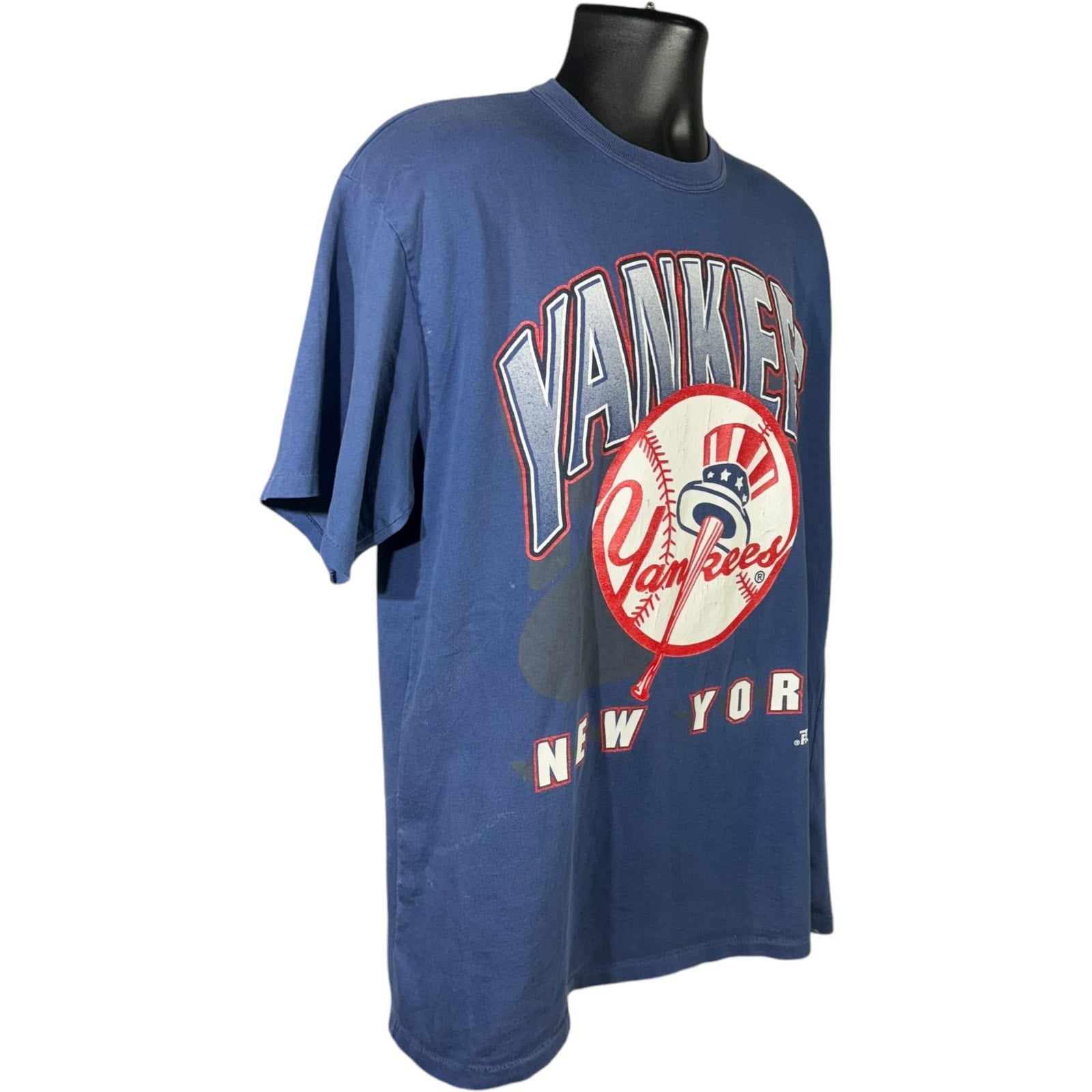 Vintage New York Yankees Logo Spellout Tee 1996