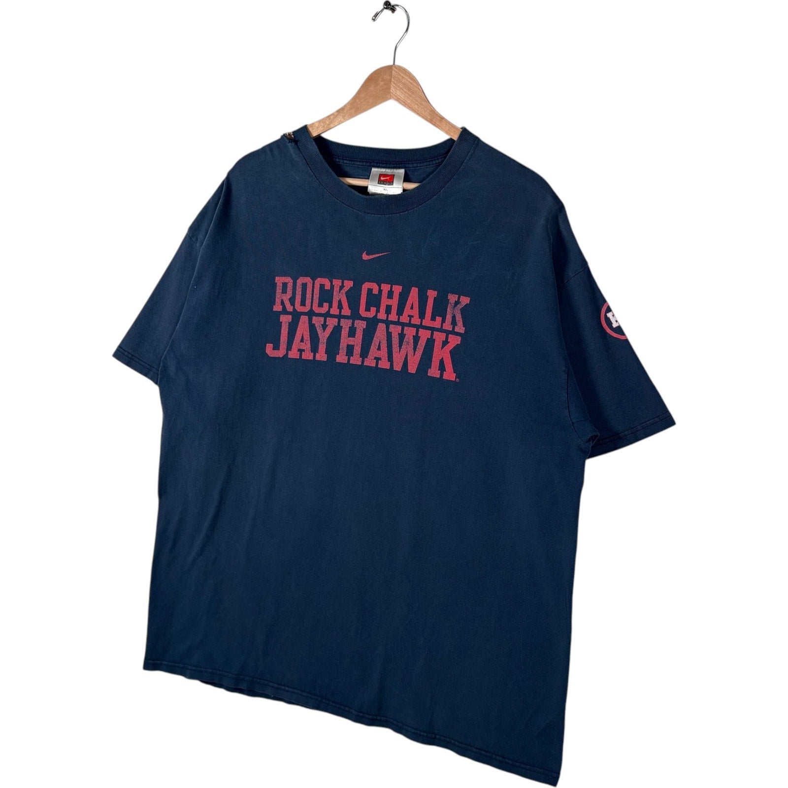 Vintage Nike University Of Kansas "Rock Chalk Jayhawk" Tee