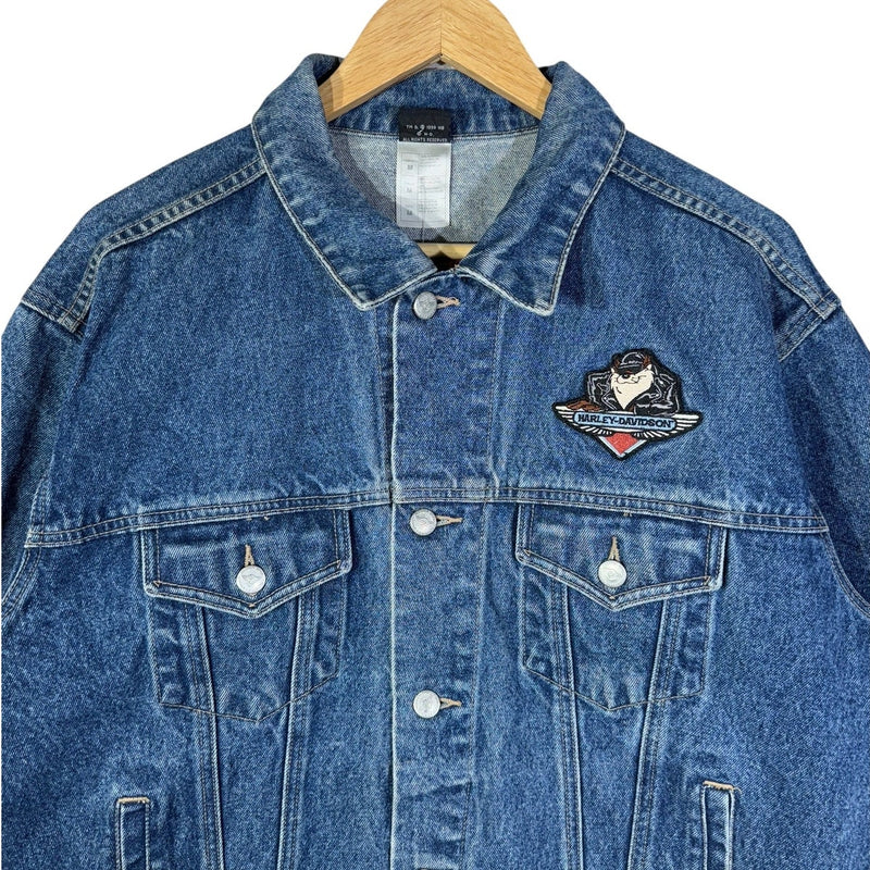 Vintage Harley-Davidson Looney Tunes Taz Denim Jacket