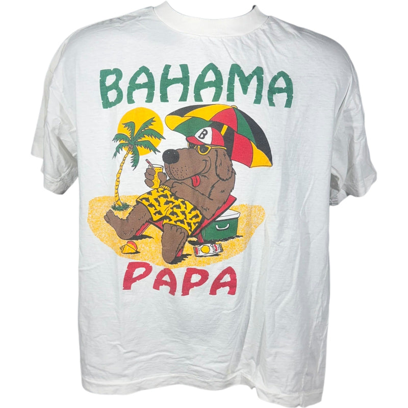 Vintage Beach Dog "Bahama Papa" Souvenir Tee