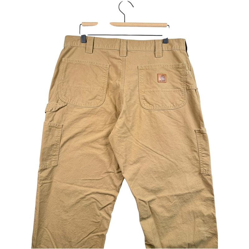 Vintage Carhartt Canvas Loose Work Cargo Pants 36