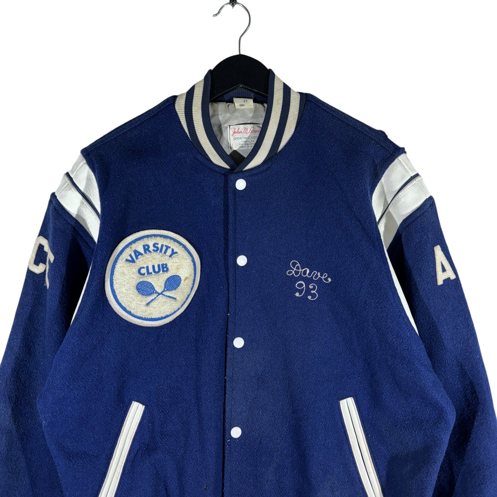 Vintage Wildcats Varsity Tennis Club Varsity Jacket