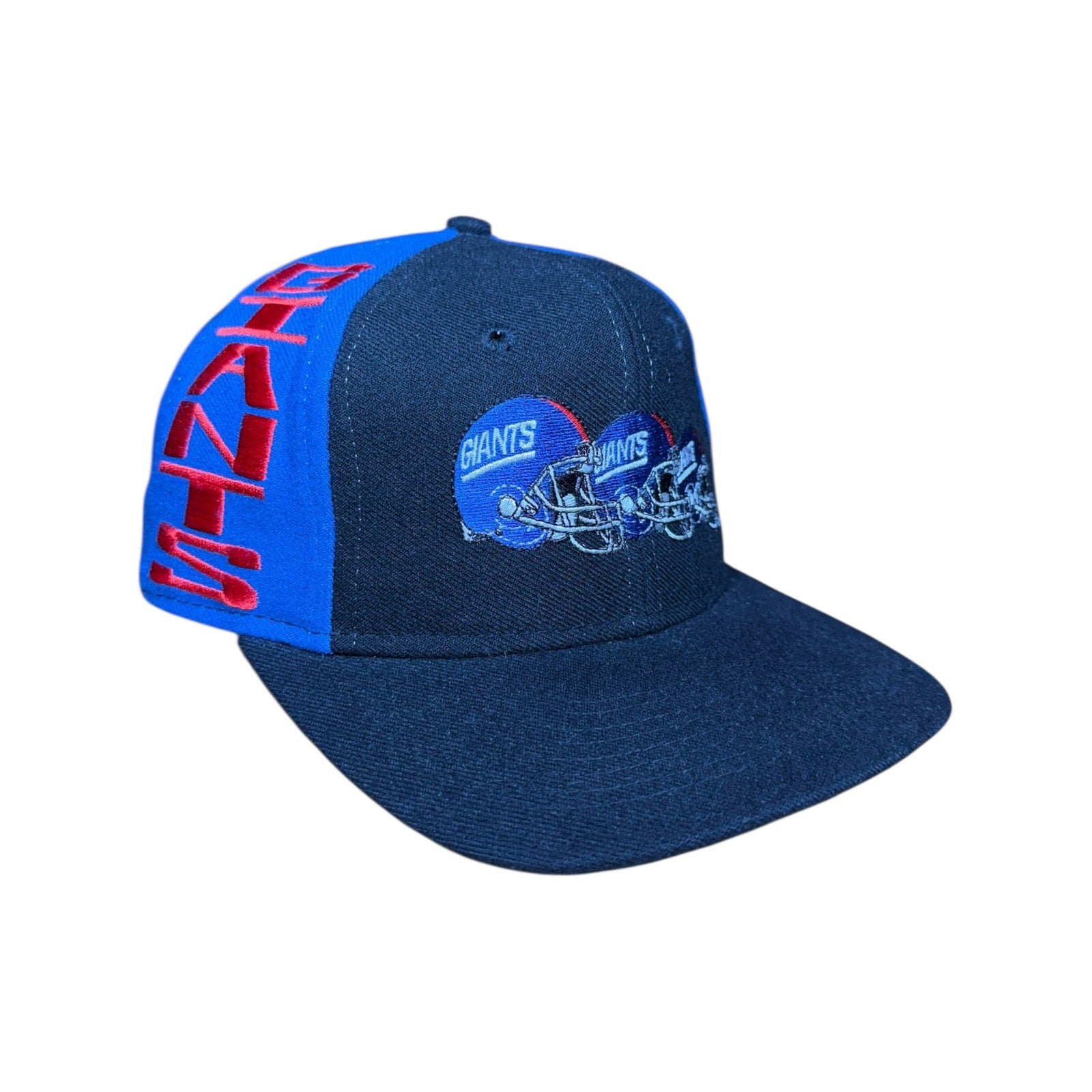 Vintage New York Giants Triple Helmet NFL Snapback Hat