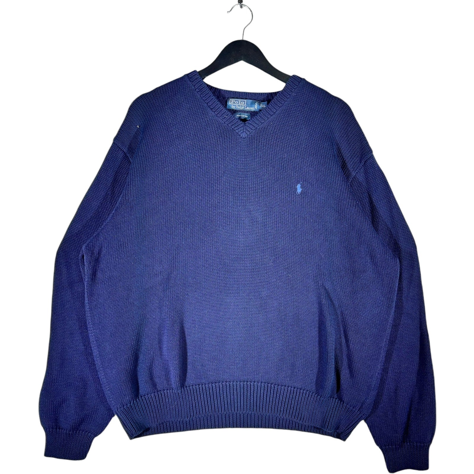 Vintage Polo Ralph Lauren V Neck Knit Sweater 90s