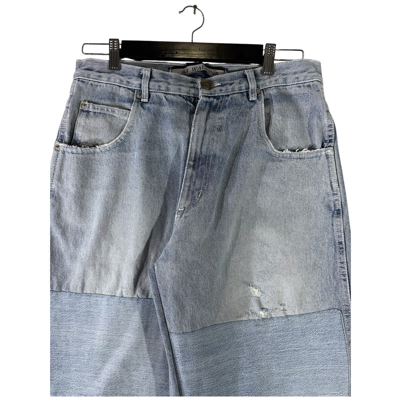 Vintage Ted Walkins Embroidered Denim Carpenter Shorts 32
