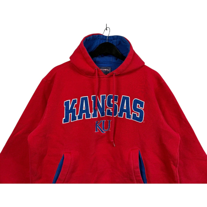 Vintage University Of Kansas Chest Spellout Hoodie