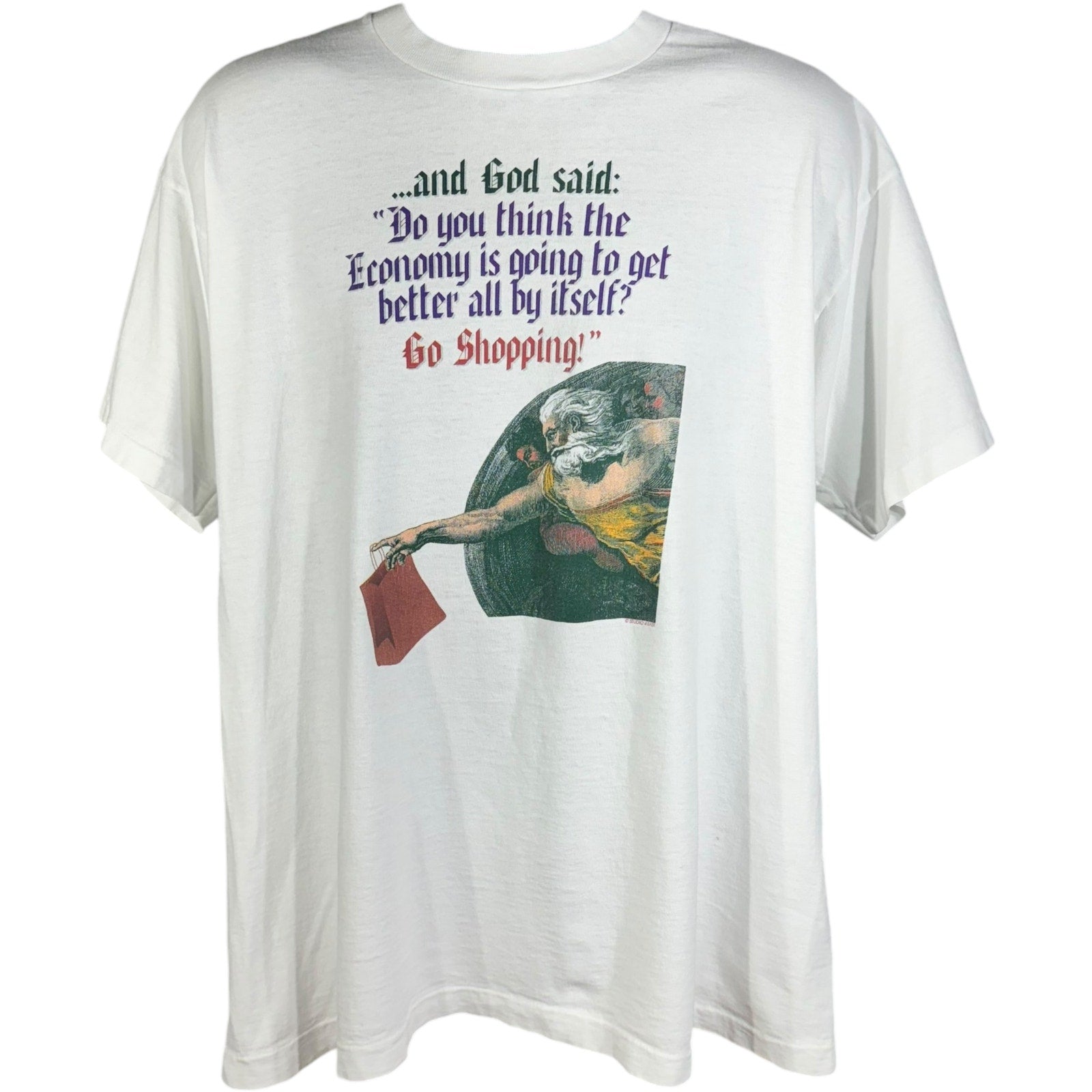 Vintage Creation Humor "Do You Think...?" Novelty Tee