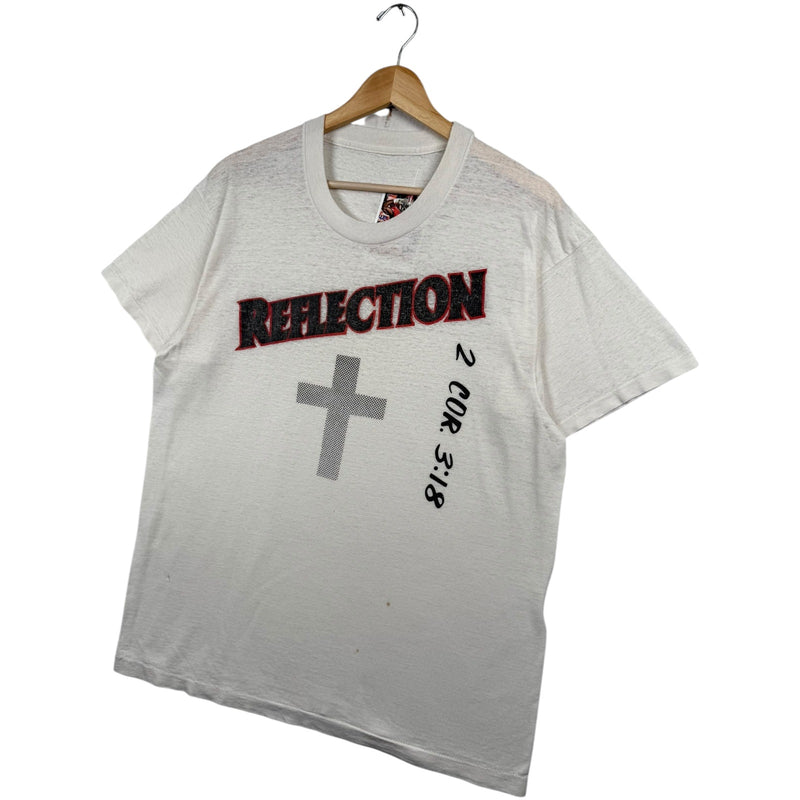 Vintage Reflection Cross 2 Cor 3:18 Graphic T-Shirt