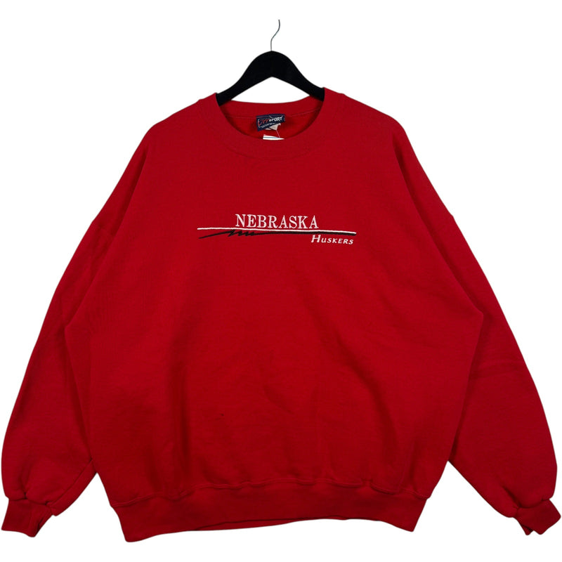Vintage University Of Nebraska Huskers Spellout Crewneck