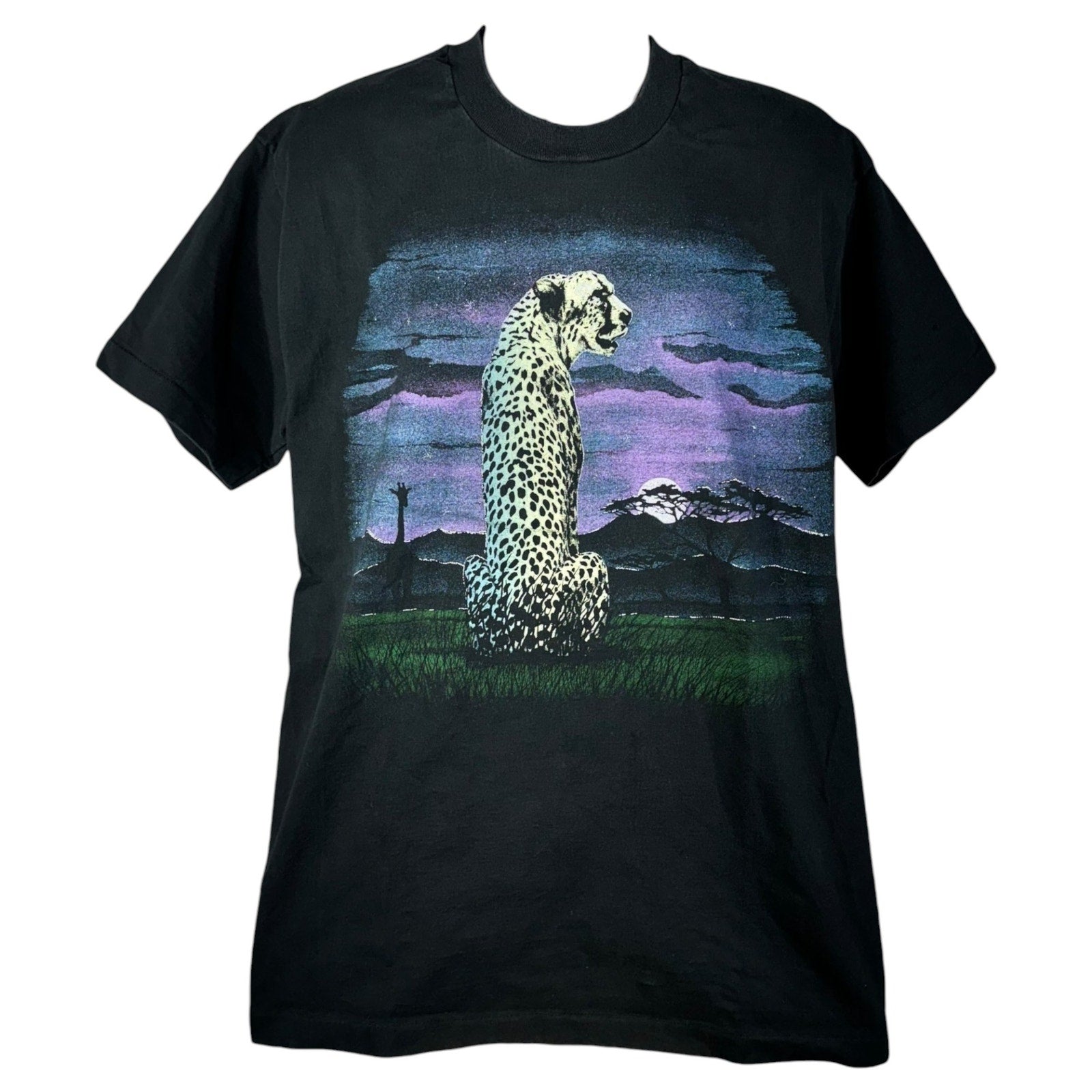 Vintage Leopard In Safari Nature Tee 90s