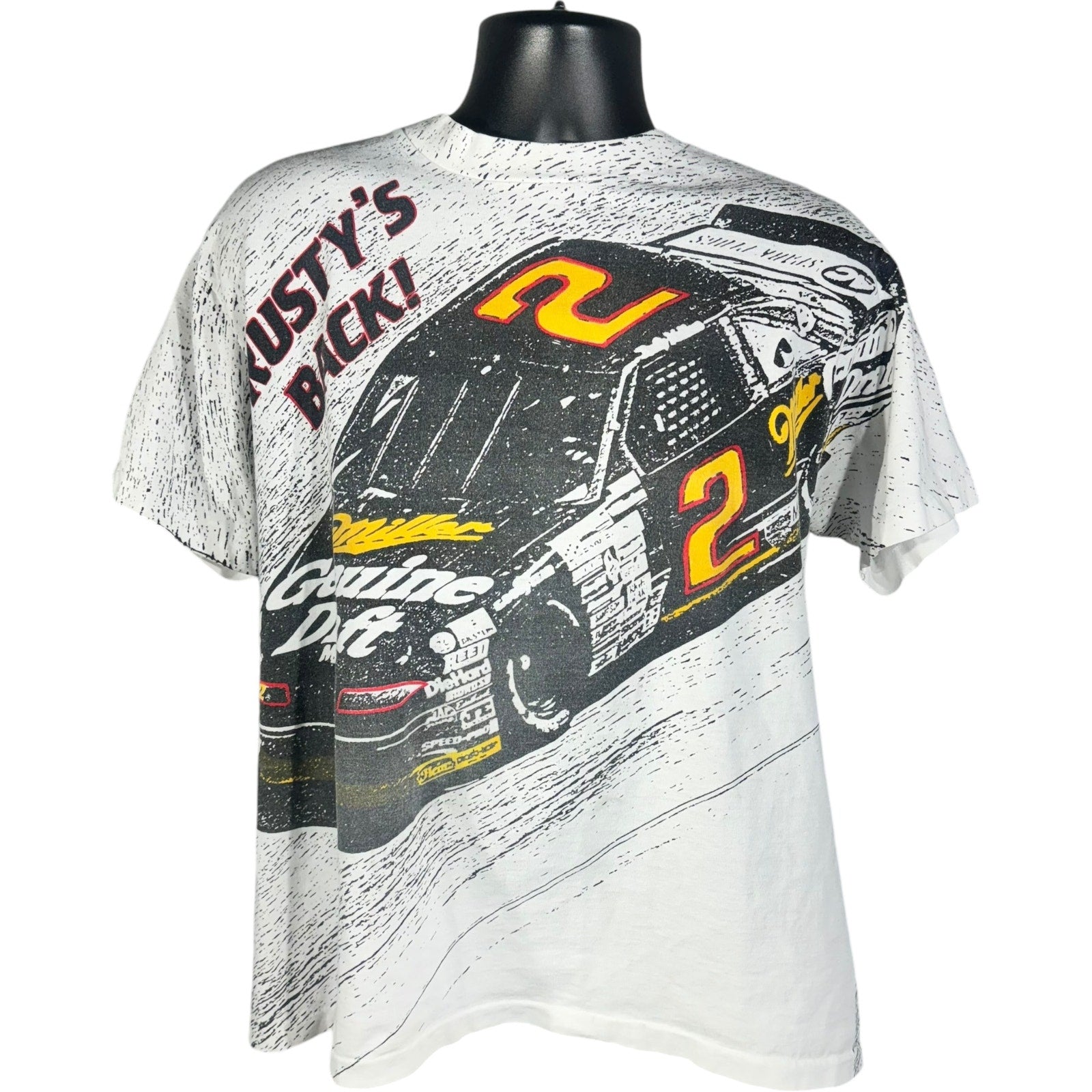 Vintage NASCAR "Rusty's Back!" Racing AOP Tee