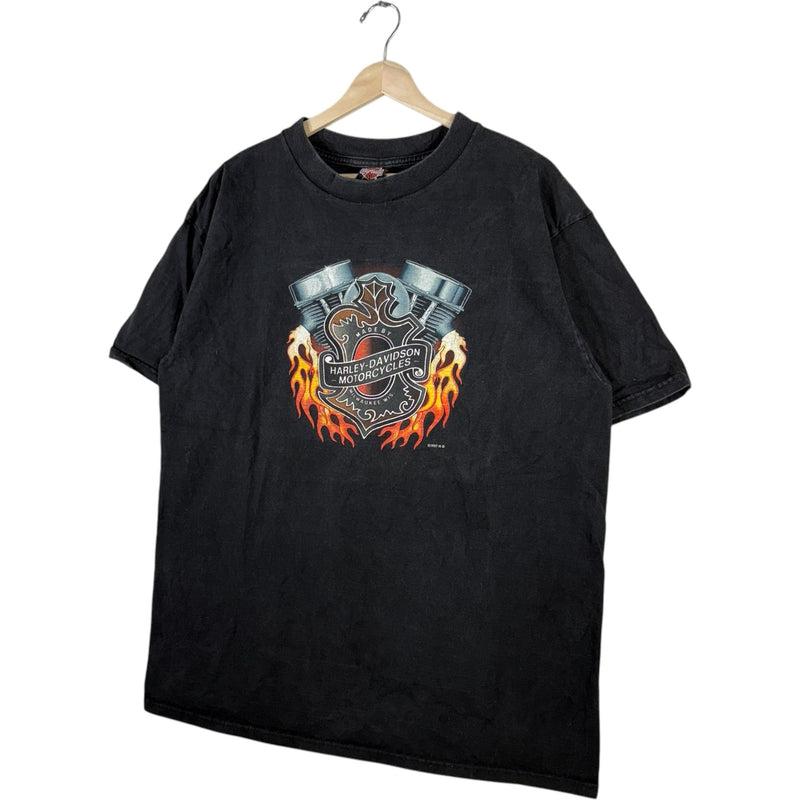 Vintage Skrews On Fire Harley Davidson Tee