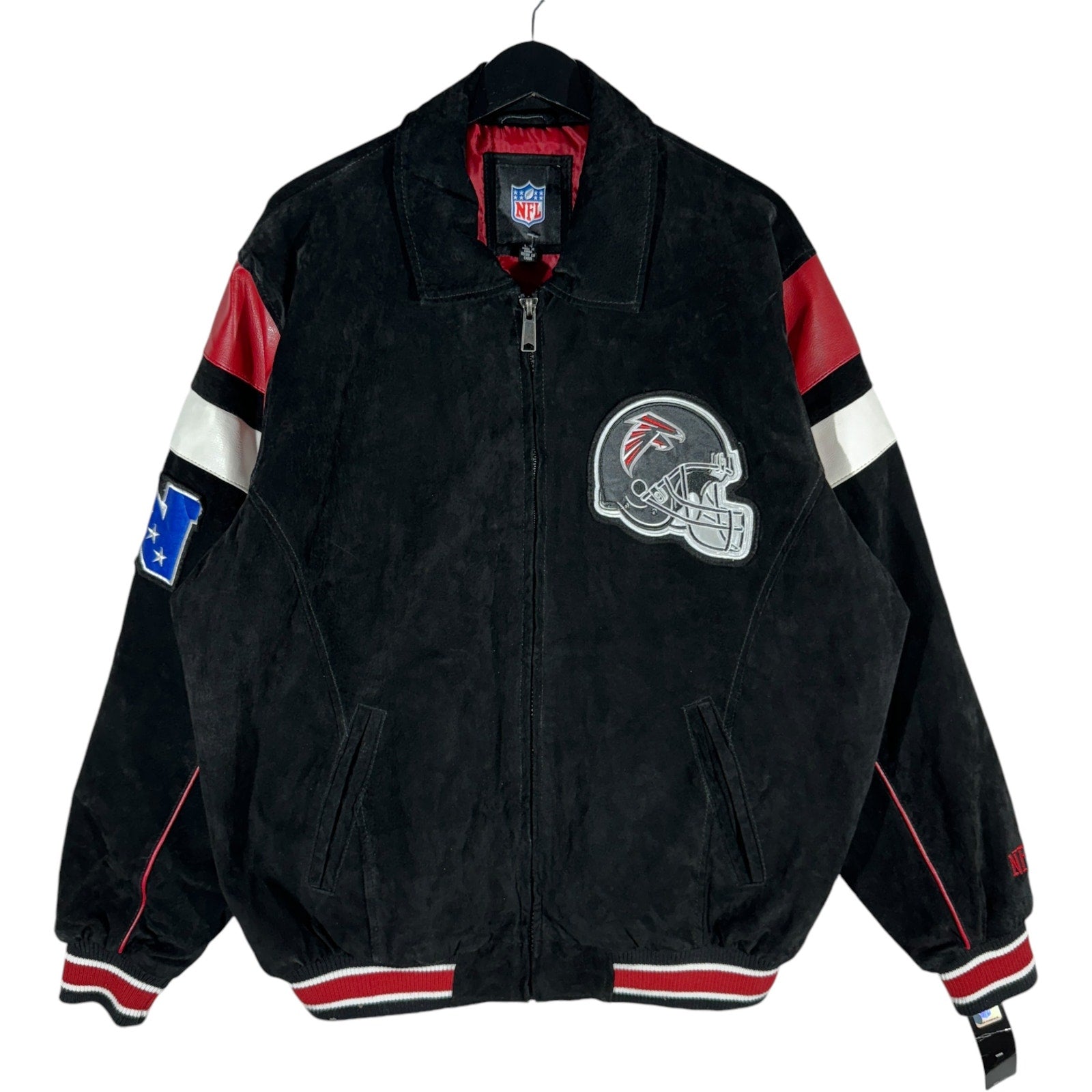 Vintage NFL Atlanta Falcons Suede Bomber Jacket