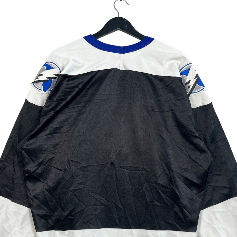 Vintage Tampa Bay Lightning Spellout Logo NHL Jersey