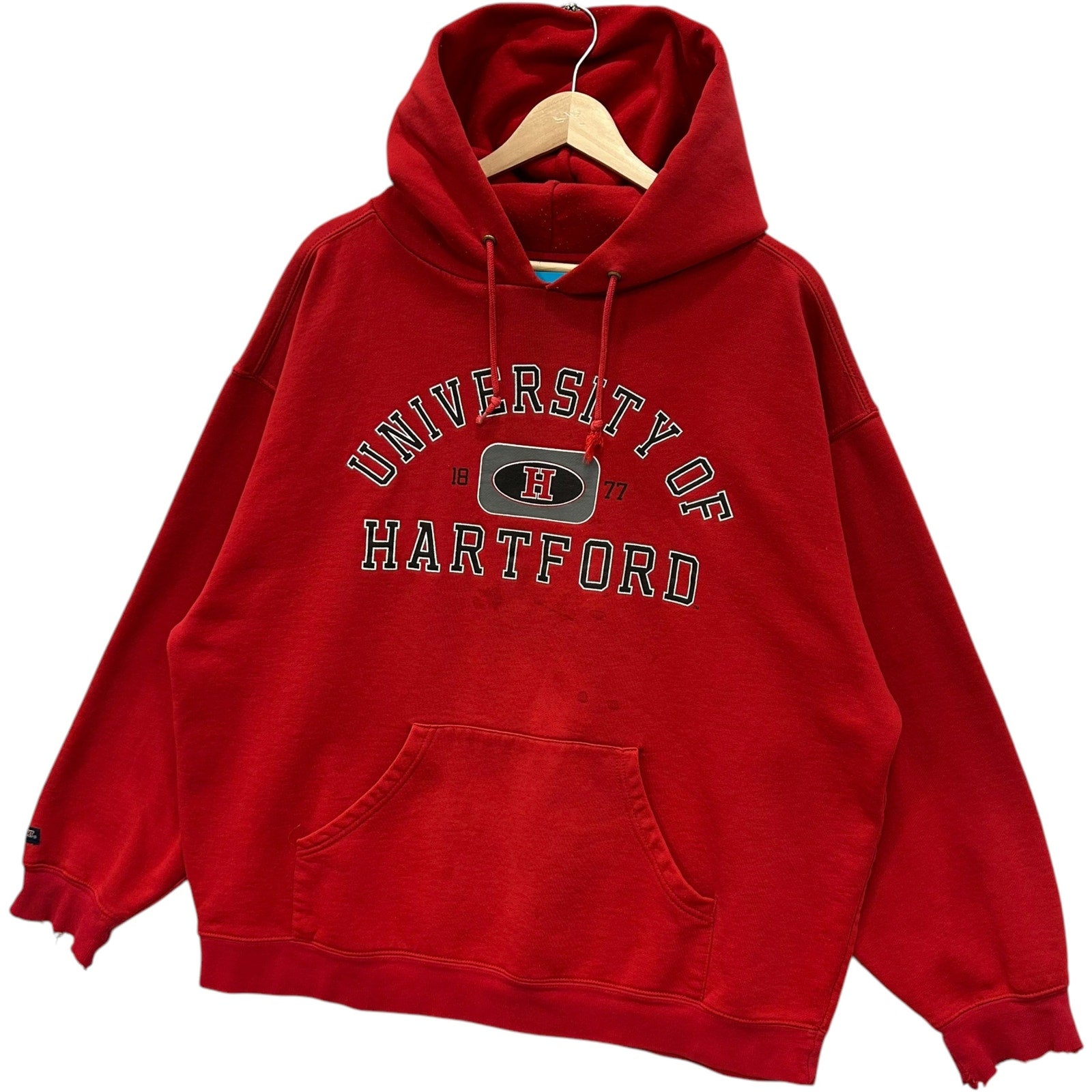 Vintage University Of Hartford Spellout Hoodie