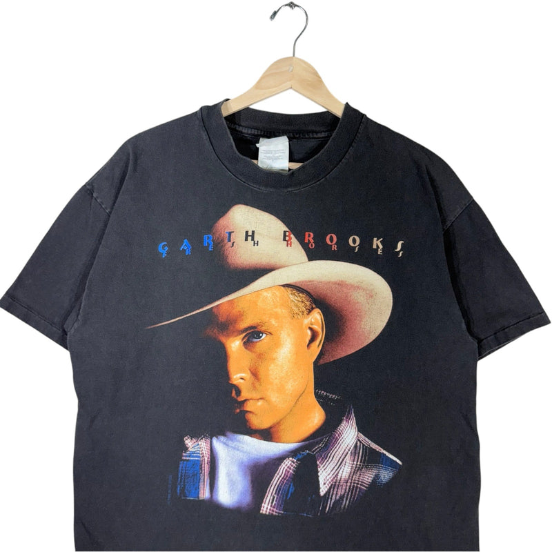 Vintage Garth Brooks Big Face Fresh Horses Tour Tee