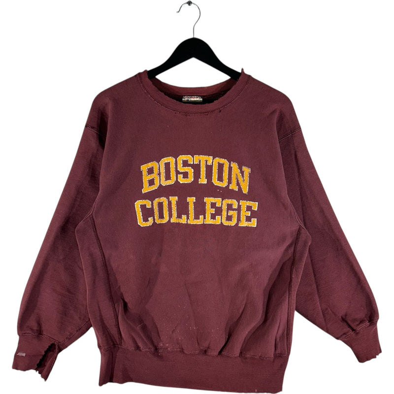 Vintage Champion Reverse Weave Boston College Spellout Crewneck