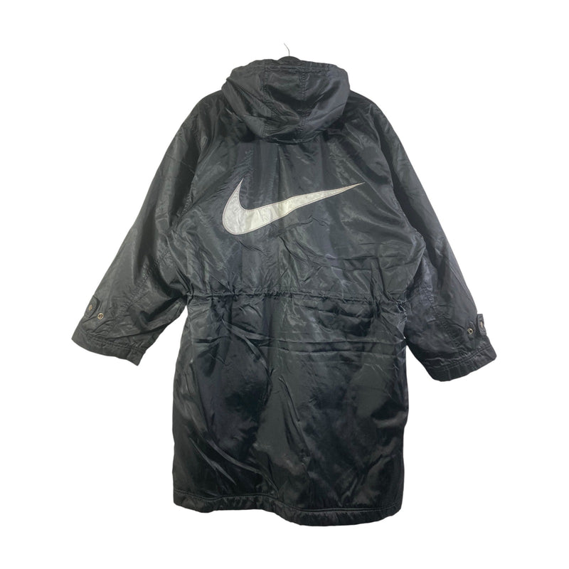 Vintage Nike Sherpa Lined Long Hooded Jacket