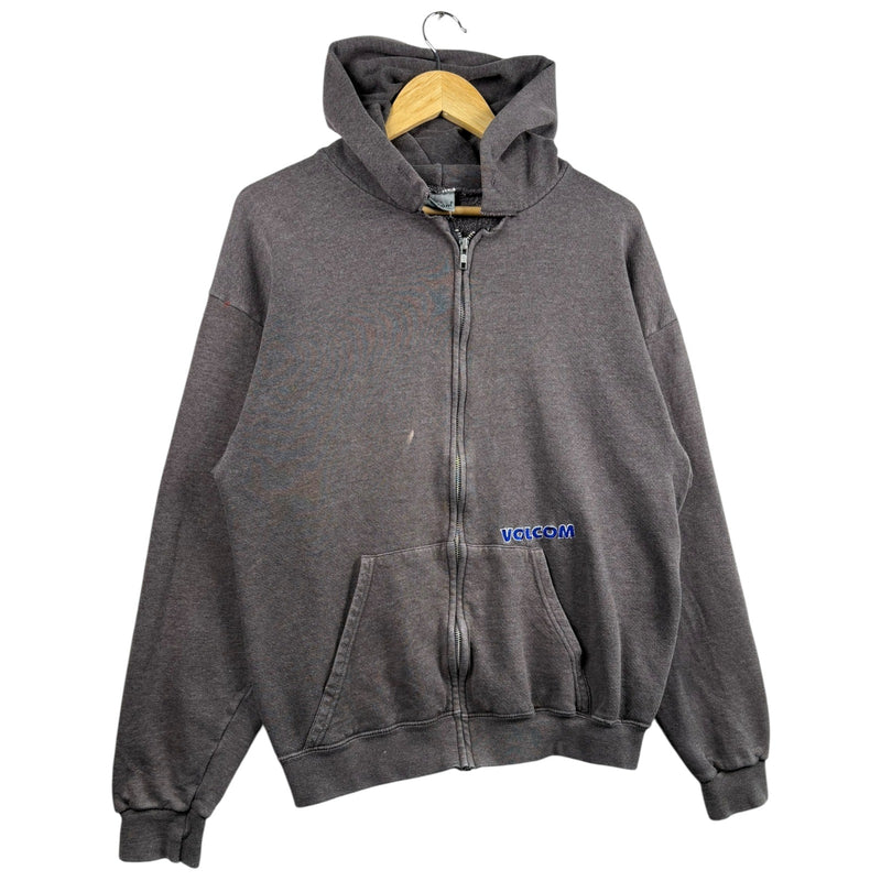 Vintage Volcom Full Zip Embroidered Hoodie
