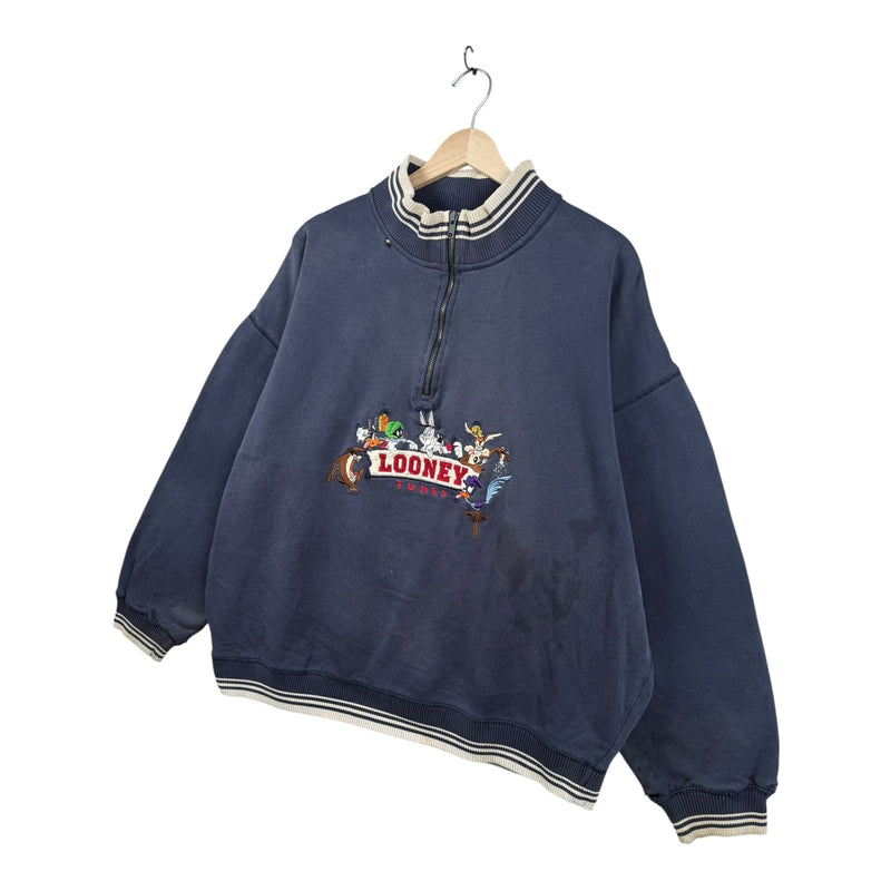 Vintage Warner Bros Looney Tunes 1/4 Zip Sweater