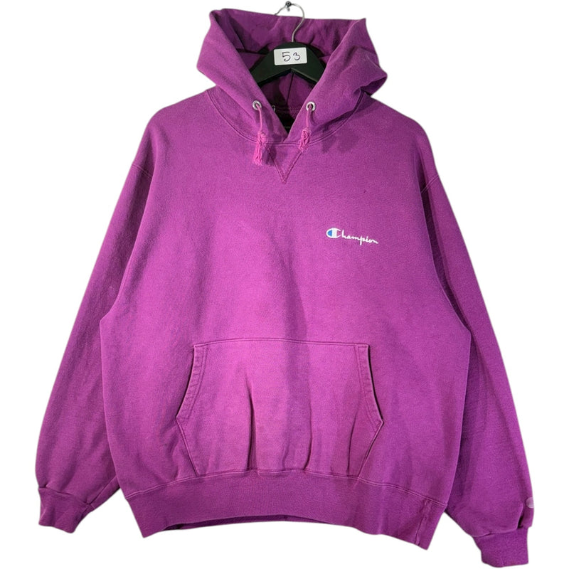 Vintage Champion Chest Logo Hoodie