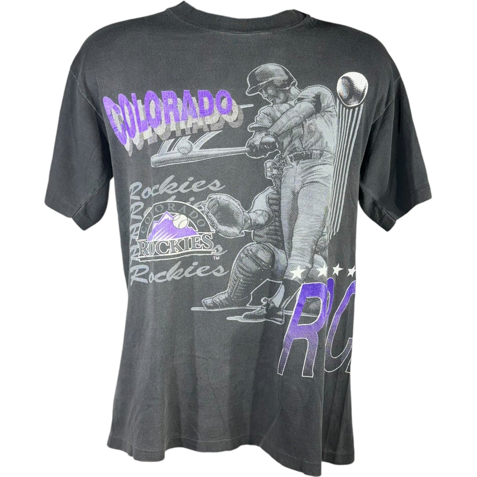 Vintage Colorado Rockies AOP Players Tee 90s