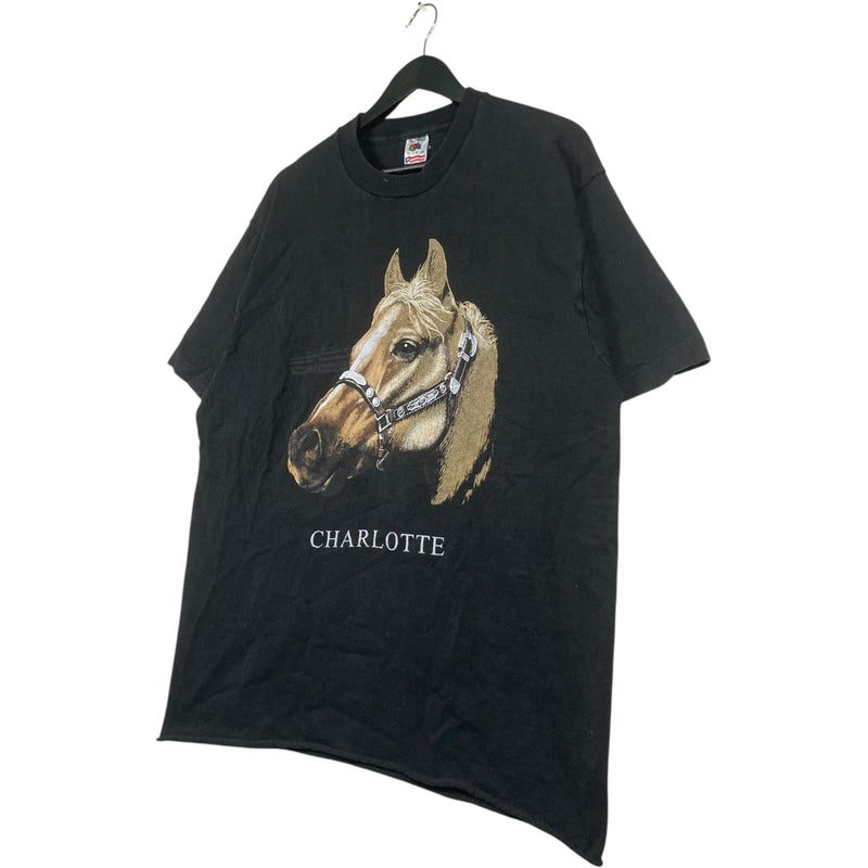 Vintage Charlotte Horse Graphic T-Shirt