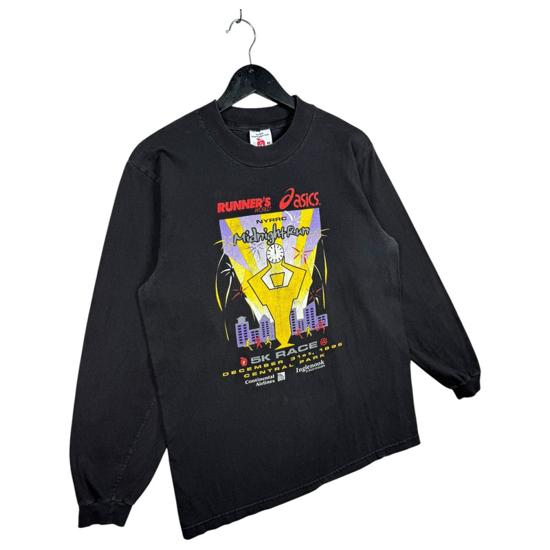 Vintage Asics NYRR Midnight Run 5K 90s Long Sleeve