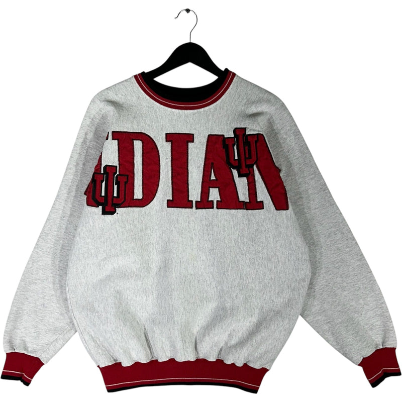 Vintage Legends Athletic Indiana University Spellout Crewneck