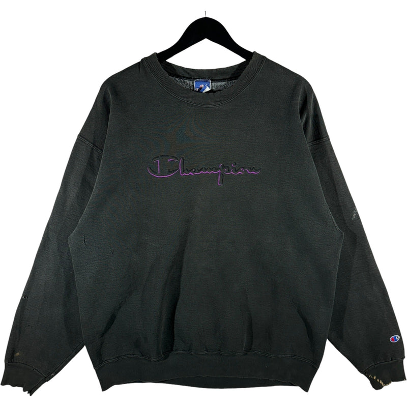 Vintage Champion Embroidered Spellout Crewneck