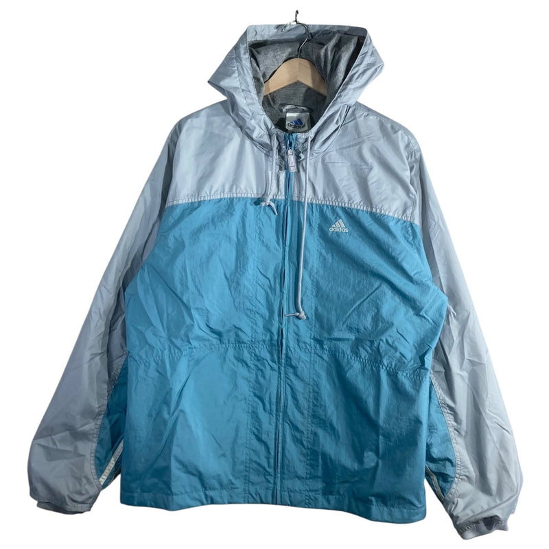 Vintage Adidas Colorblock Hooded Full Zip Windbreaker