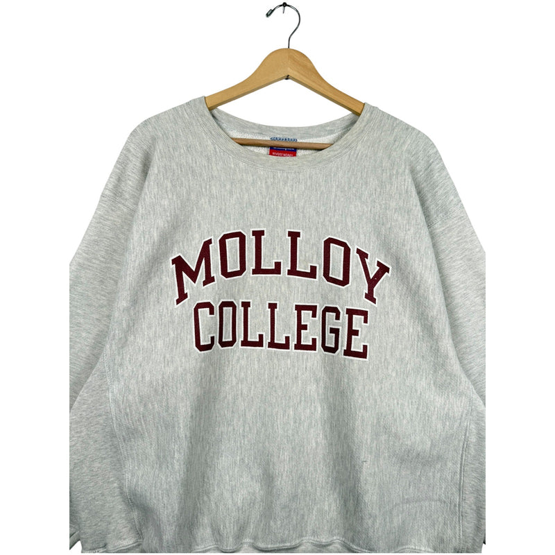 Vintage Champion NCAA Molloy College Heather Sweatshirt