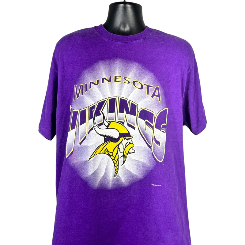 Vintage Minnesota Vikings Logo Spellout NFL Tee