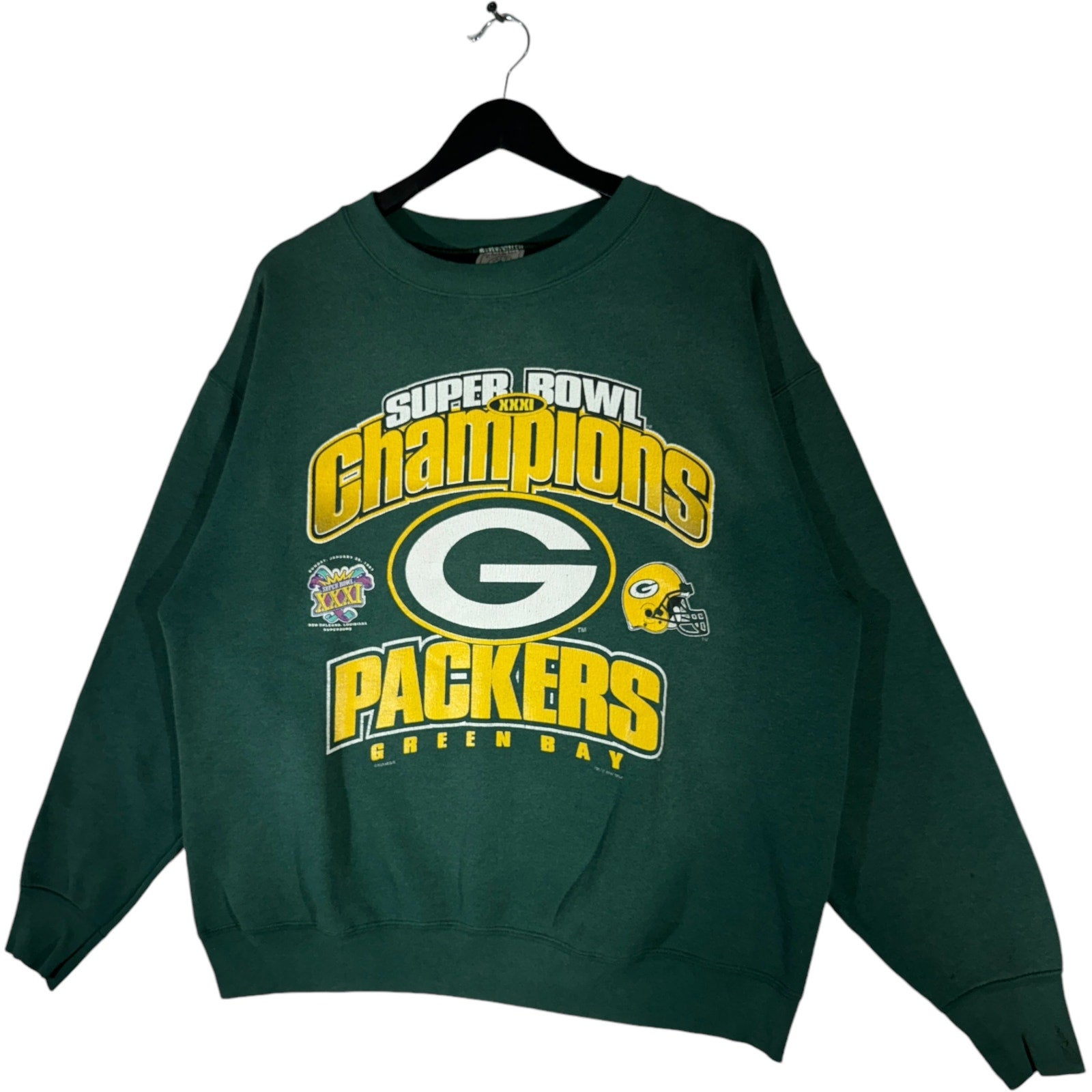 Vintage Green Bay Packers Super Bowl Champs Crewneck 1997