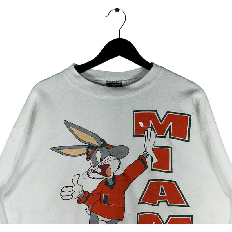 Vintage University of Miami Bugs Bunny Crewneck