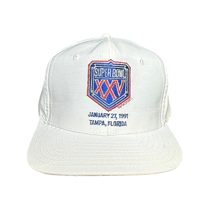 Vintage Super Bowl XXV 1991 Tampa Florida NFL Snapback Hat