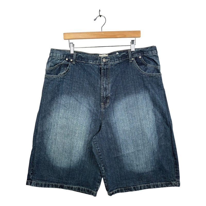 Vintage Washed Straight Leg Bermuda Denim Shorts 40