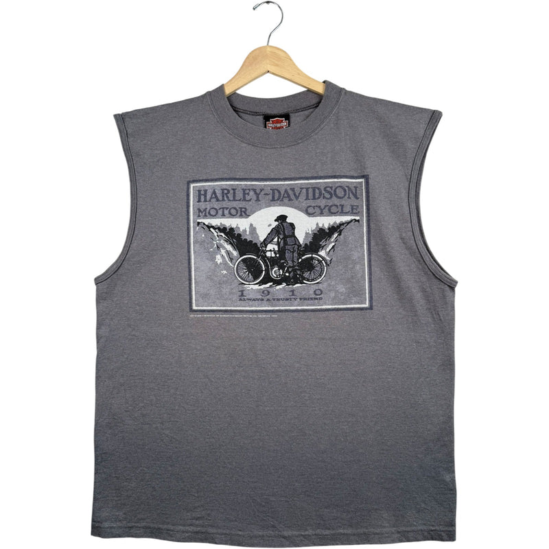 Vintage Harley Davidson 1910 Graphic Muscle Tee